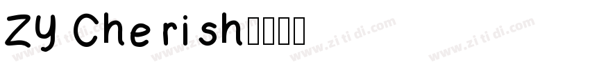 ZY Cherish字体转换